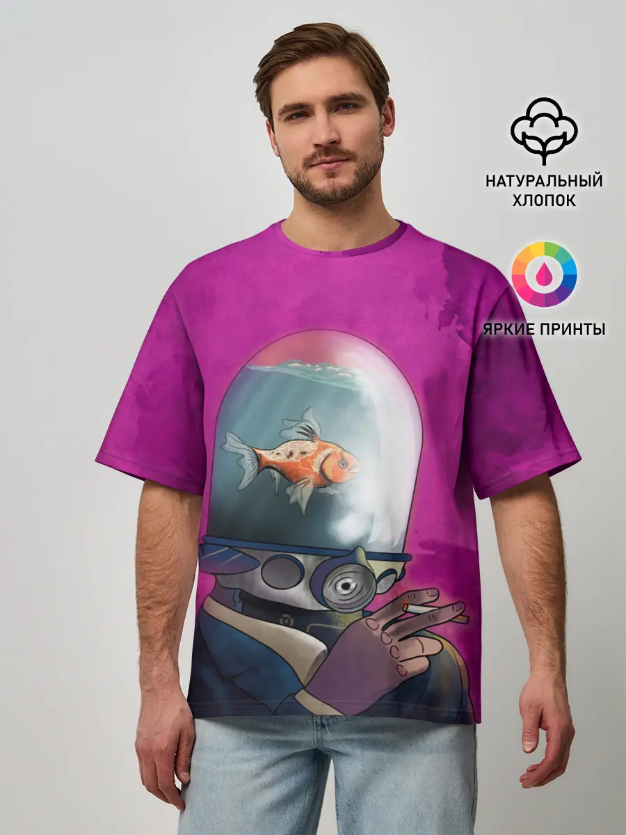 Мужская футболка оверсайз / Эй Джей | Академия Амбрелла