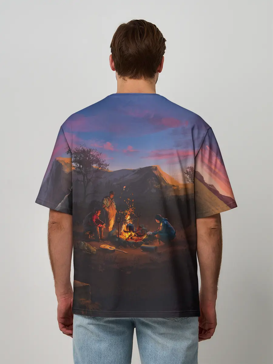 Мужская футболка оверсайз / ATOM RPG