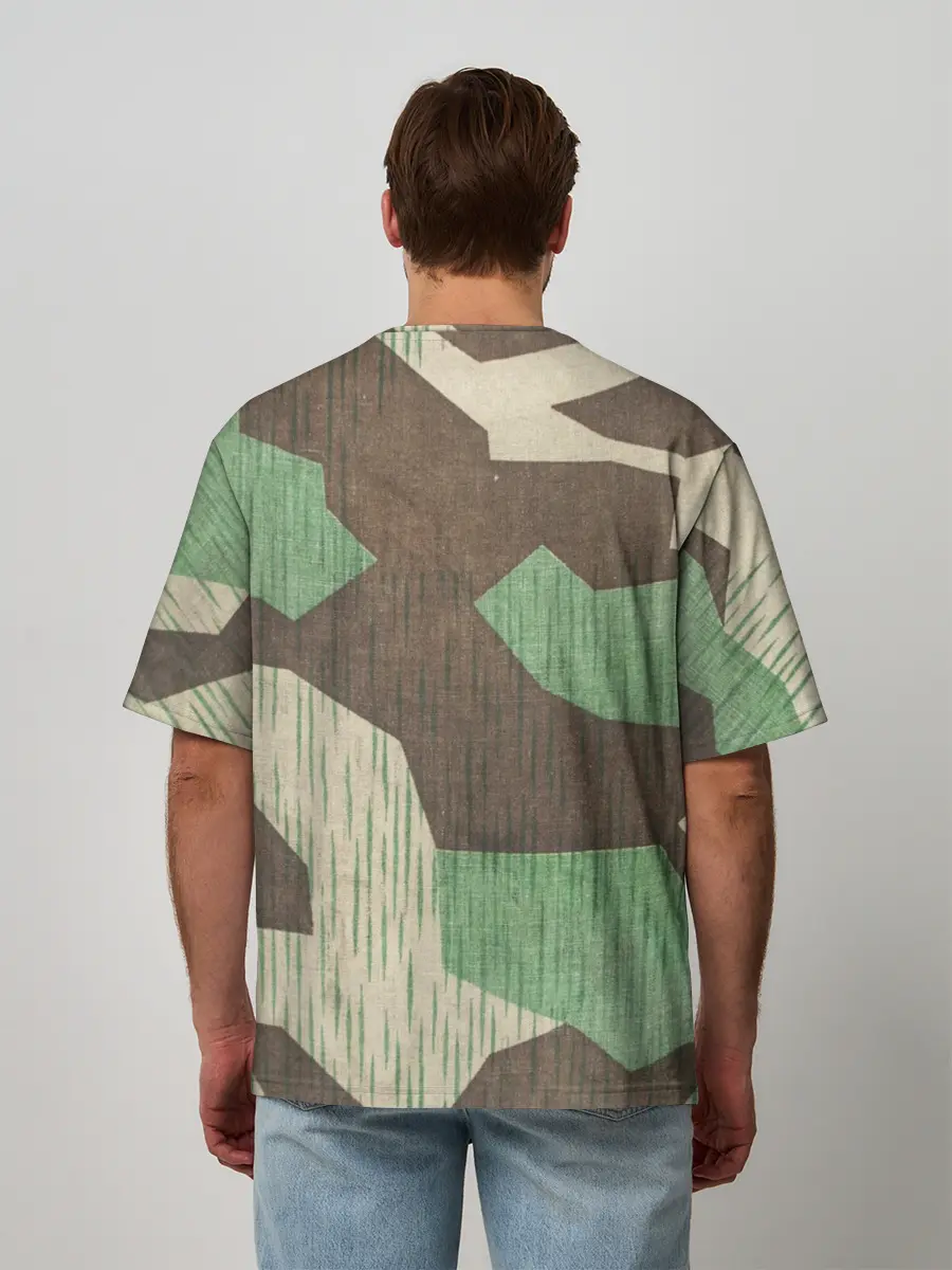 Мужская футболка оверсайз / Splittertarnmuster