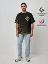 Мужская футболка оверсайз / BINANCE / БИНАНС / БАНАН