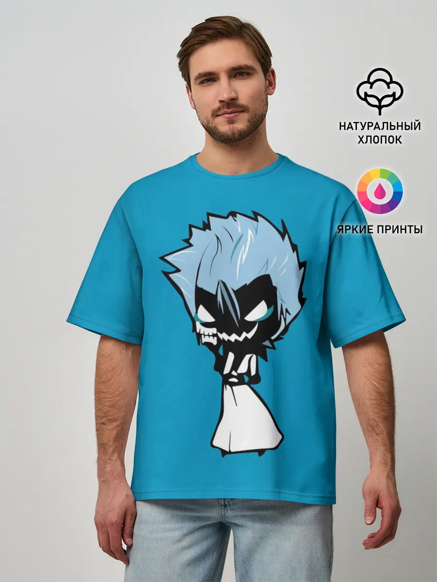Мужская футболка оверсайз / Гриммджоу. Блич