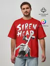 Мужская футболка оверсайз / Red Siren Head
