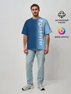 Мужская футболка оверсайз / Manchester city 2018 o