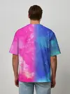 Мужская футболка оверсайз / Радуга Дэш