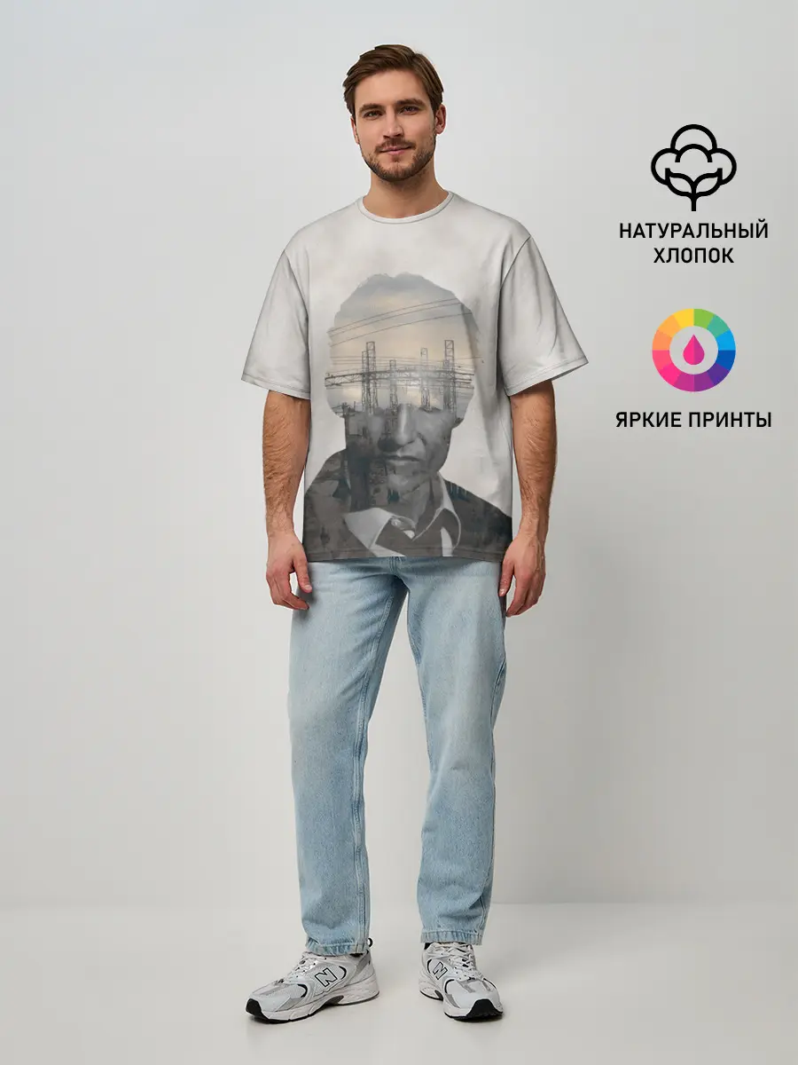 Мужская футболка оверсайз / True Detective