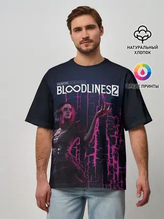 Мужская футболка оверсайз / Bloodlines 2