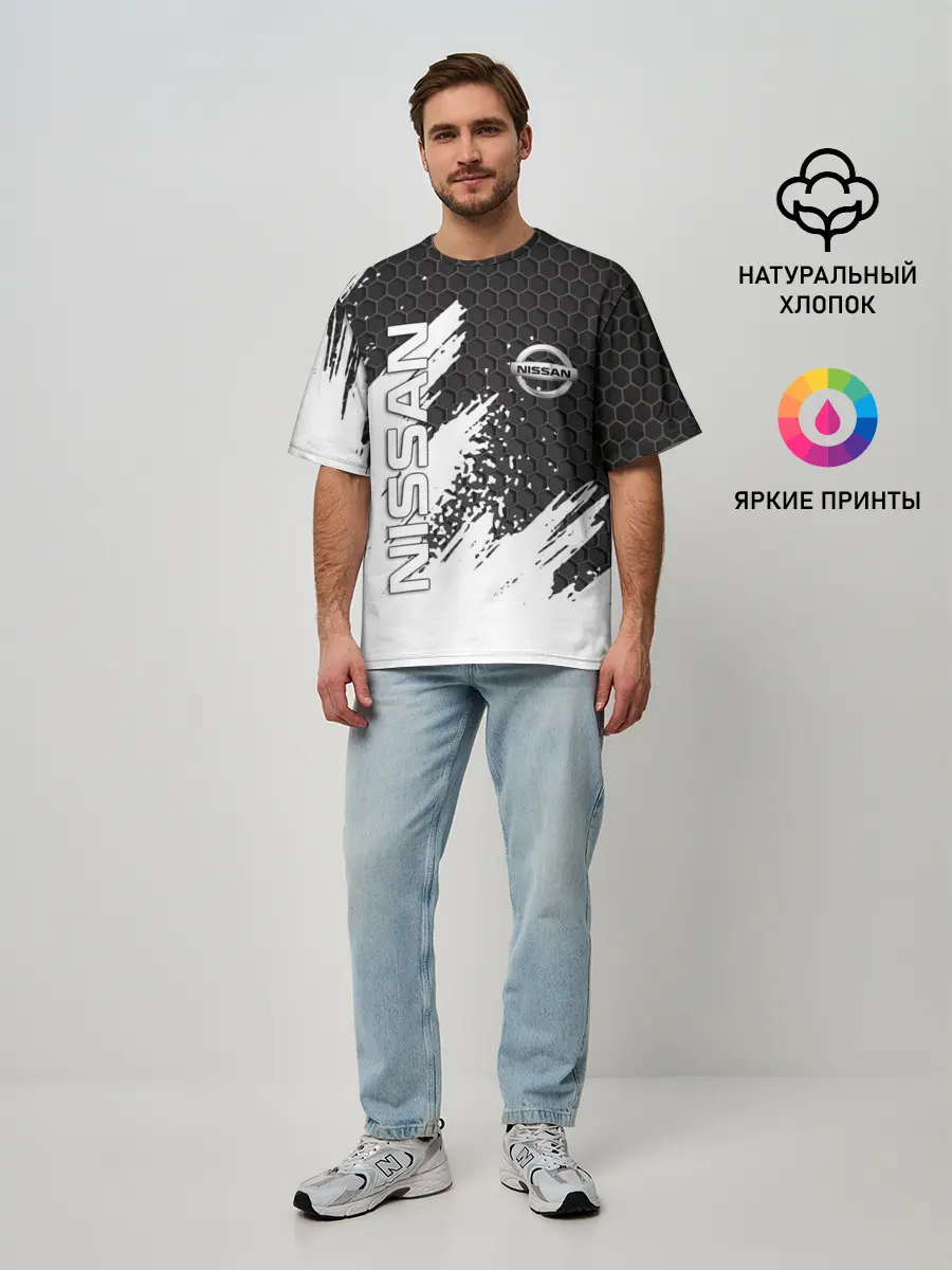 Мужская футболка оверсайз / NISSAN