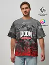 Мужская футболка оверсайз / DOOM