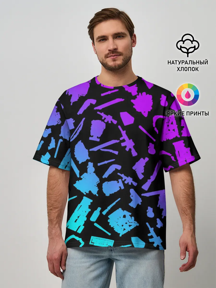 Мужская футболка оверсайз / PATTERN THE LAST OF US