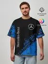 Мужская футболка оверсайз / MERCEDES / МЕРСЕДЕС