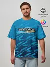 Мужская футболка оверсайз / Beyblade Burst pattern