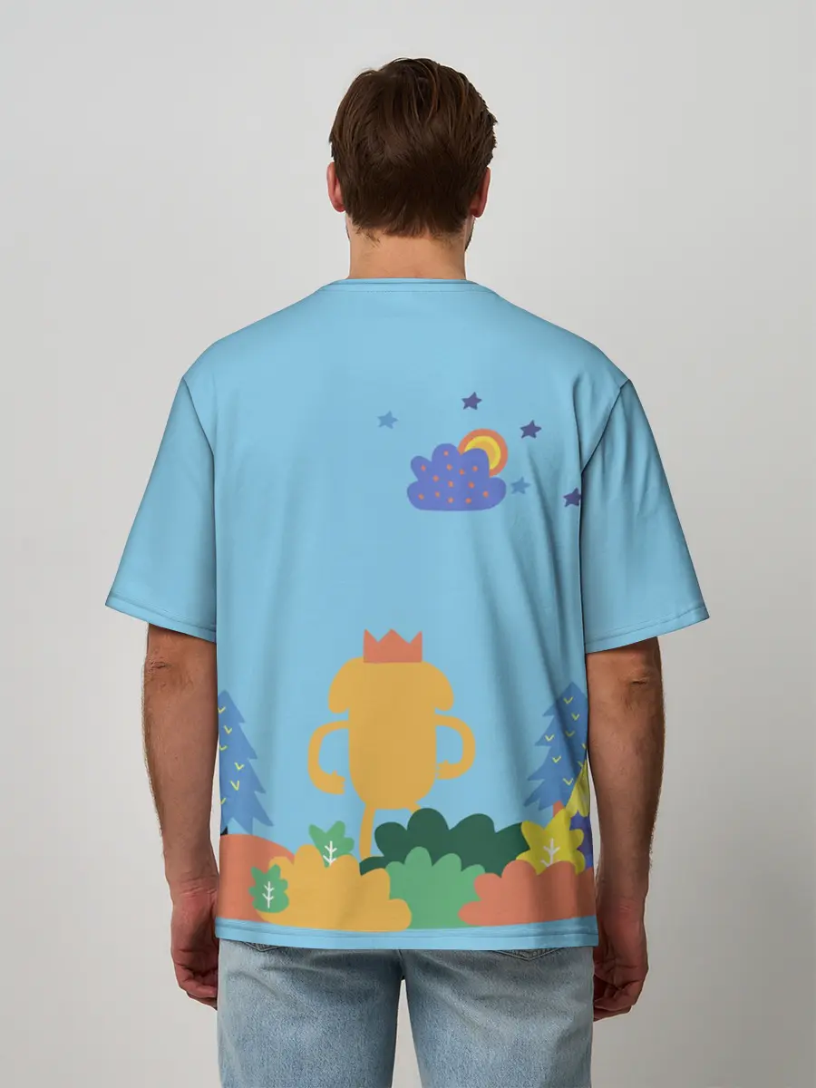 Мужская футболка оверсайз / Время приключений Winter