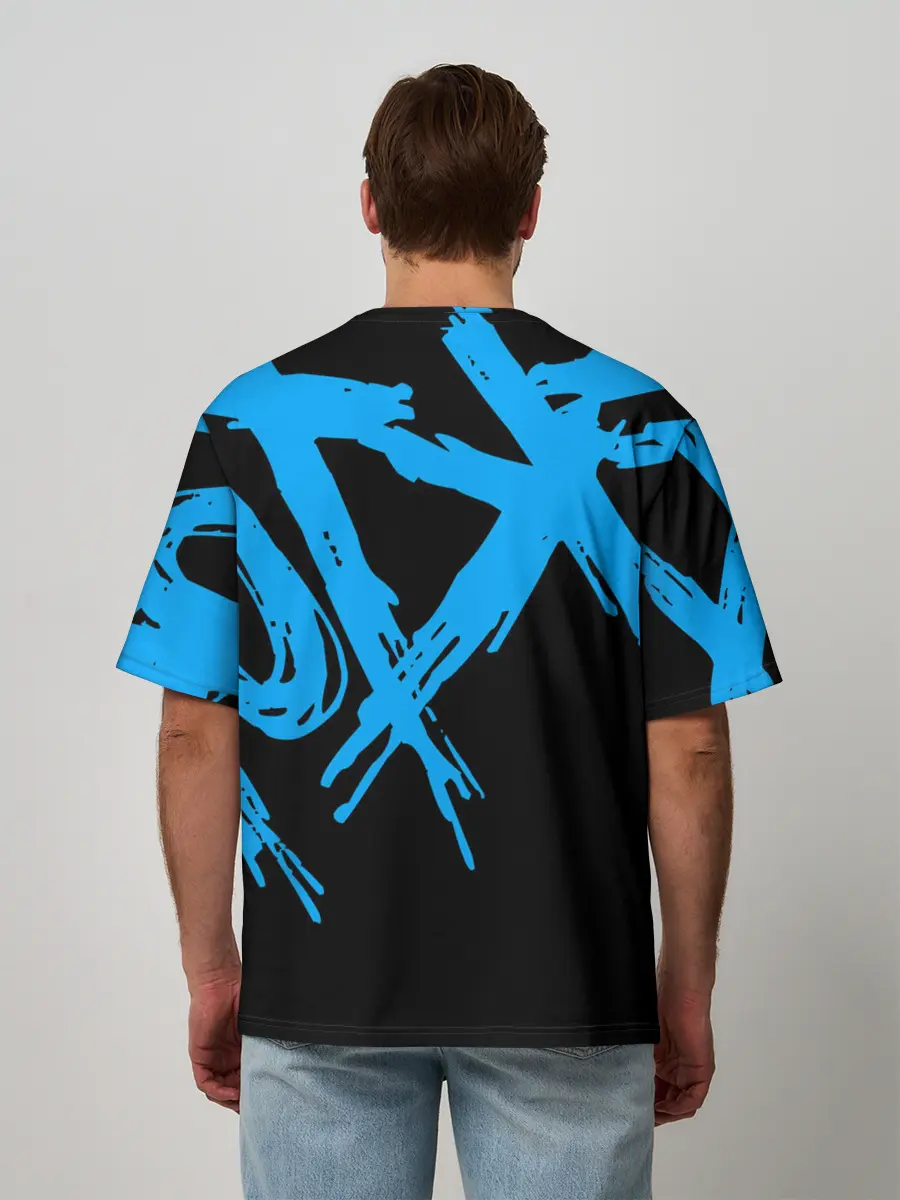 Мужская футболка оверсайз / Сектор Газа