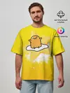 Мужская футболка оверсайз / желток аниме