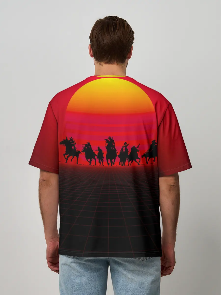 Мужская футболка оверсайз / read dead