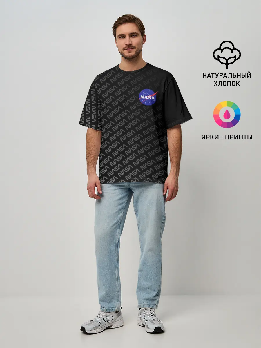 Мужская футболка оверсайз / NASA