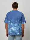 Мужская футболка оверсайз / Снежинки.