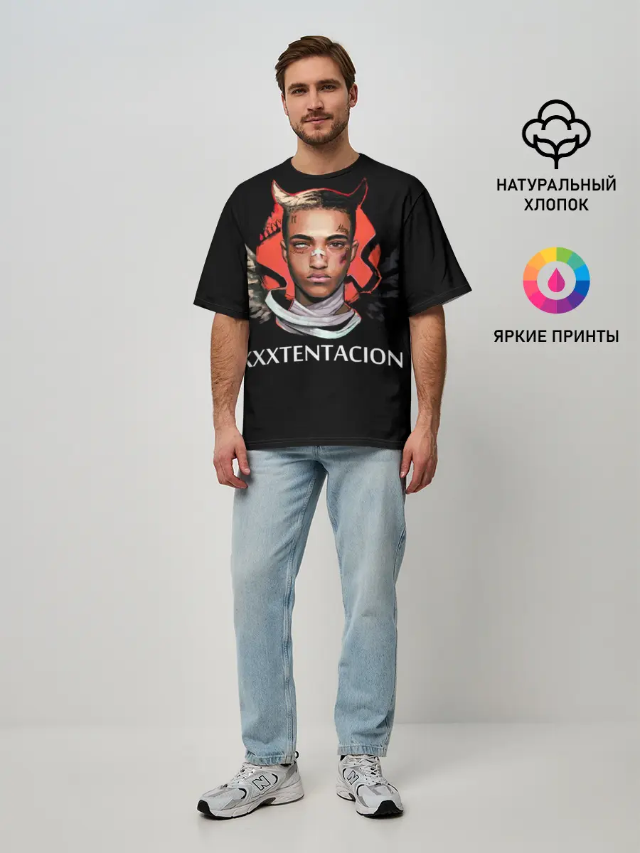 Мужская футболка оверсайз / XXXtentacion