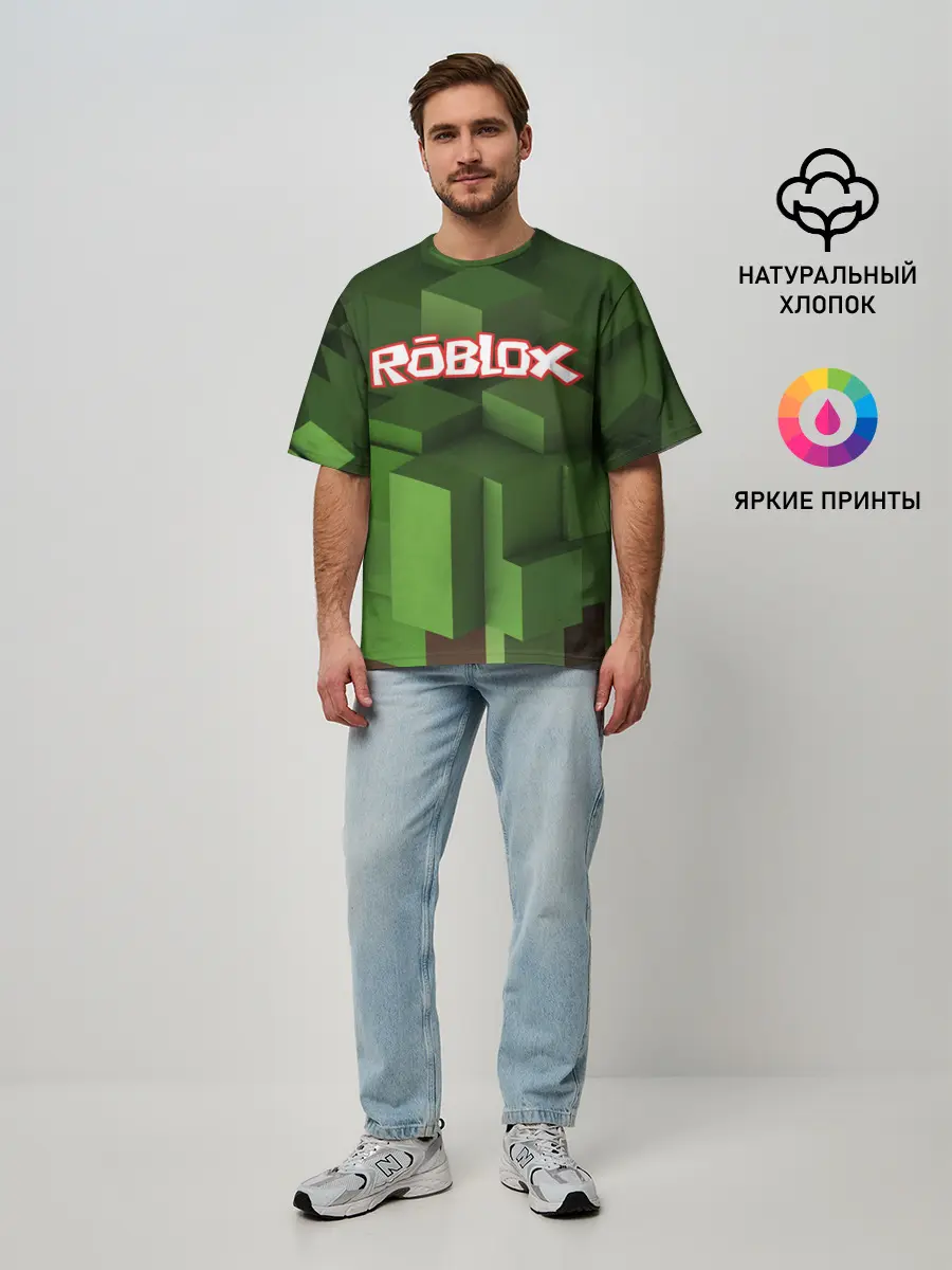 Мужская футболка оверсайз / Roblox