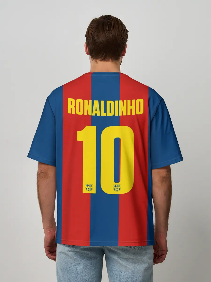Мужская футболка оверсайз / Роналдиньо Ретро