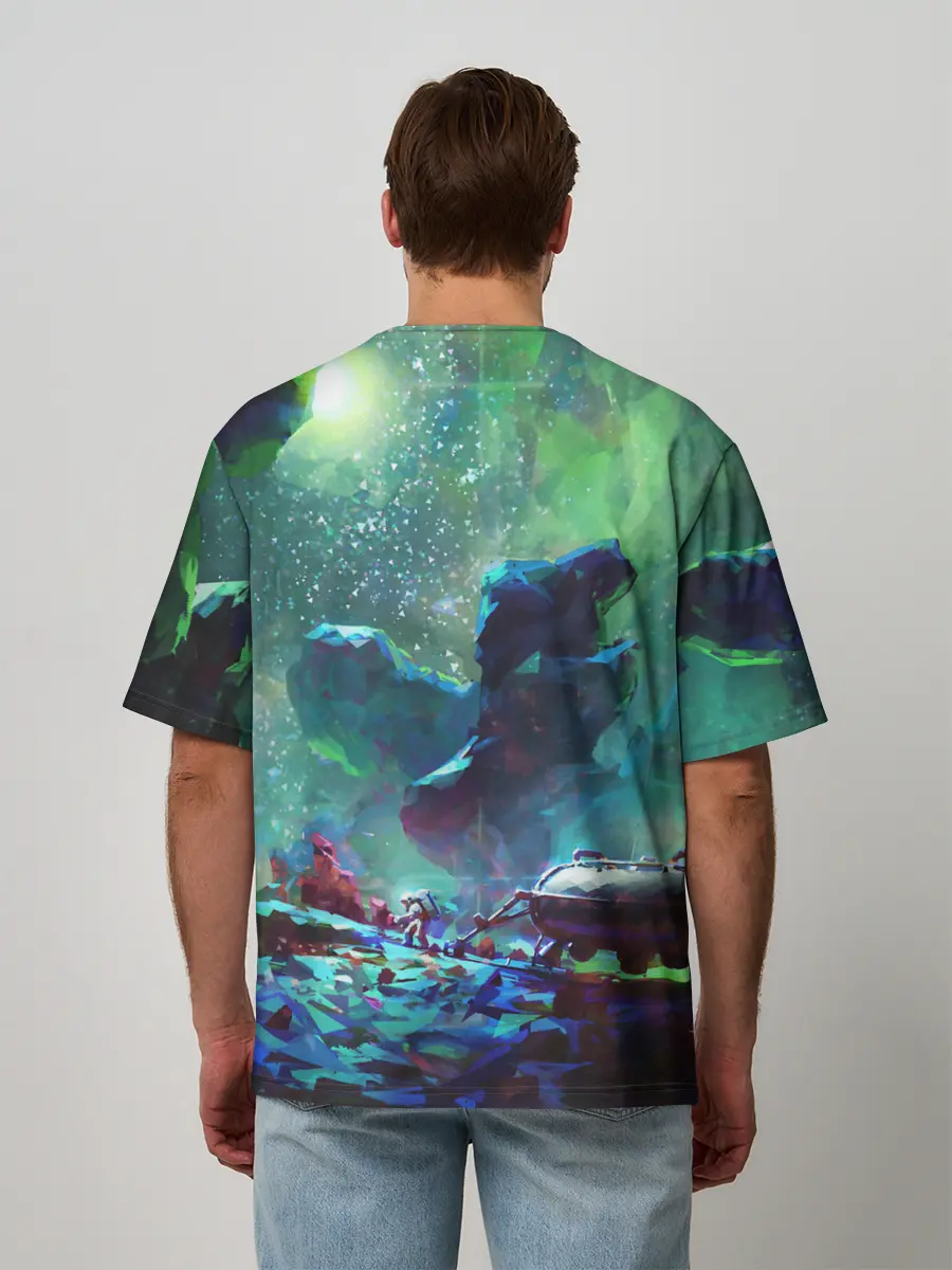 Мужская футболка оверсайз / КОСМОС:КОСМОНАВТ