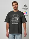 Мужская футболка оверсайз / Бургер