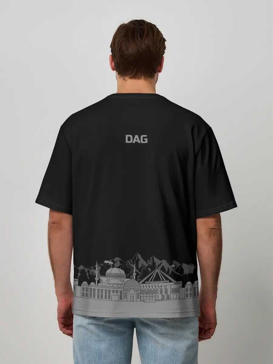 Мужская футболка оверсайз / Дагестан Махачкала