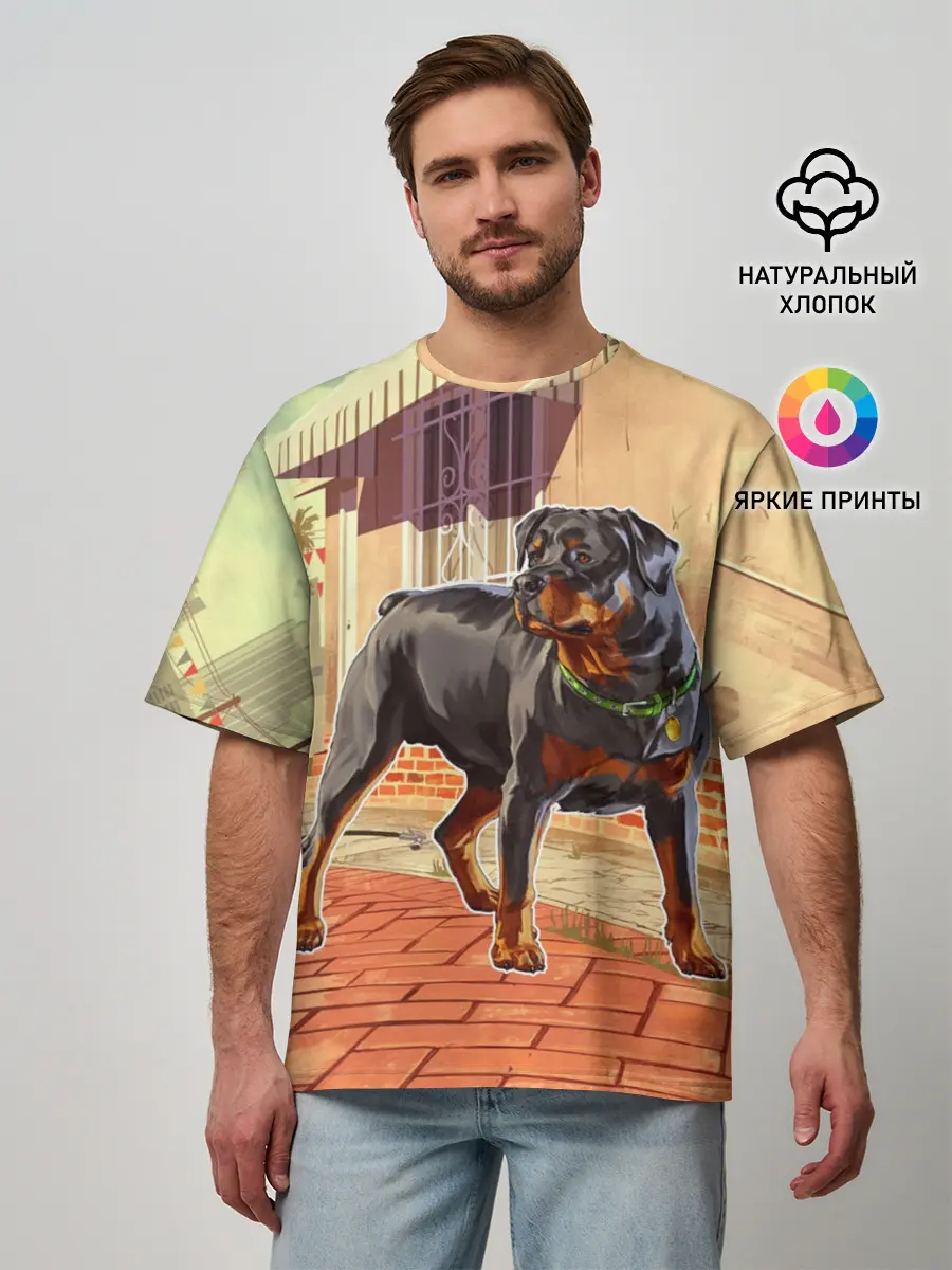 Мужская футболка оверсайз / GTA V - Чоп