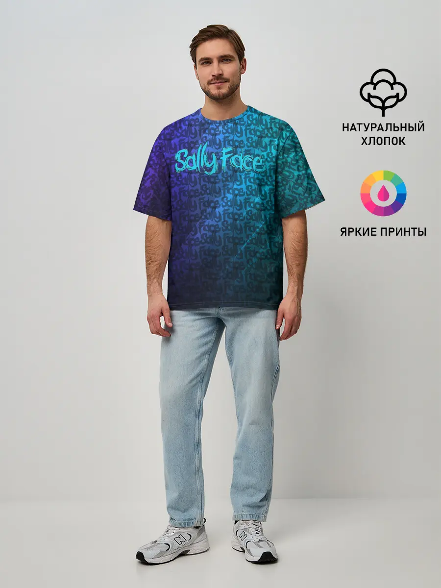 Мужская футболка оверсайз / Sally Face