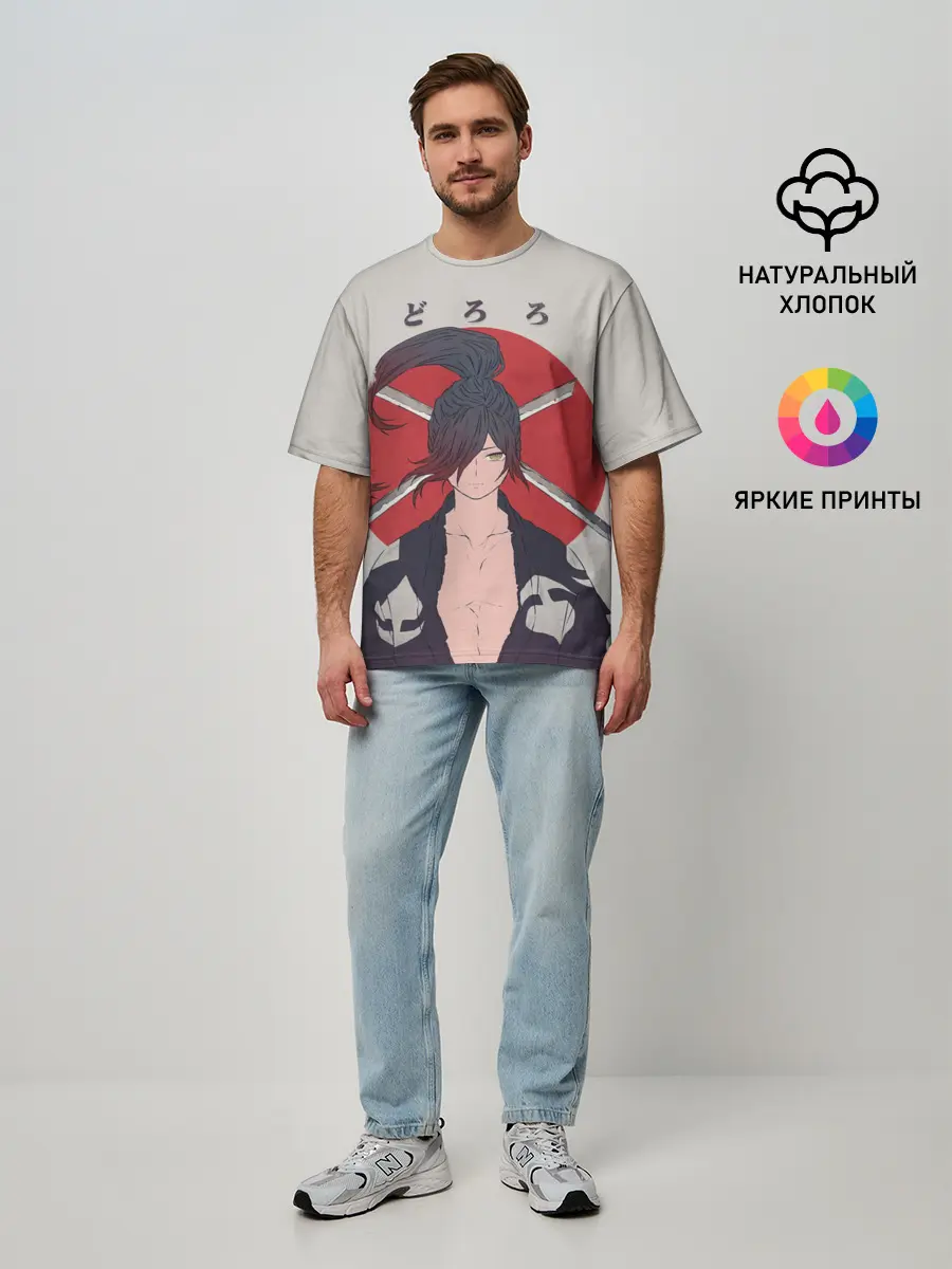 Мужская футболка оверсайз / Hyakkimaru Demon