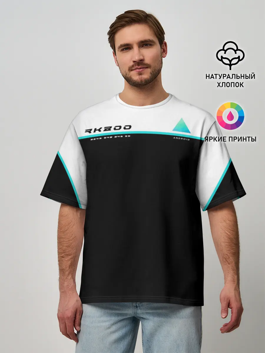 Мужская футболка оверсайз / Detroit RK800