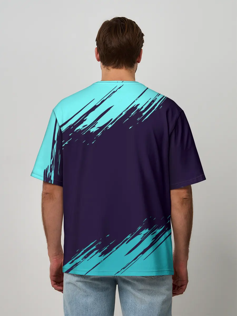 Мужская футболка оверсайз / Русалка на отдыхе | Mermaid