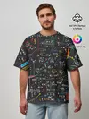 Мужская футболка оверсайз / Math