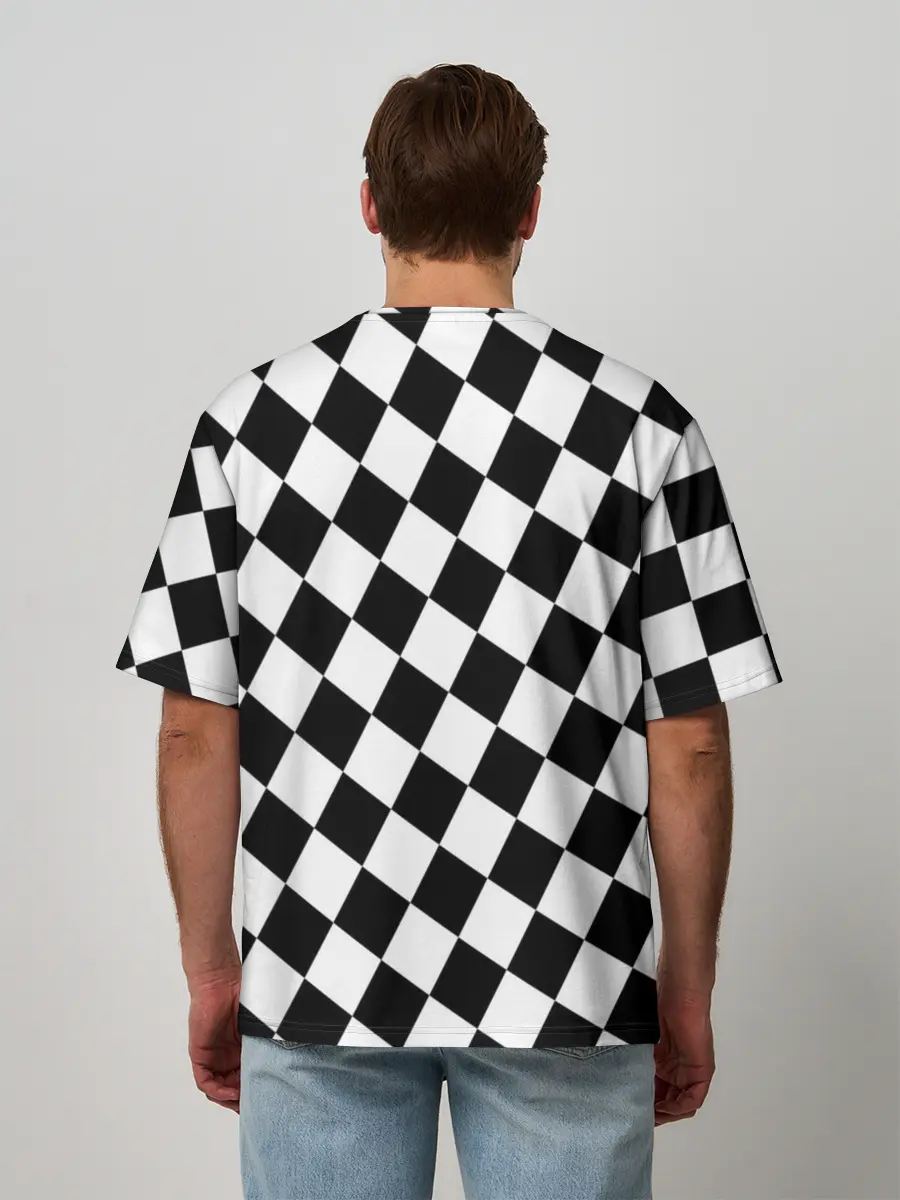 Мужская футболка оверсайз / Шахматы