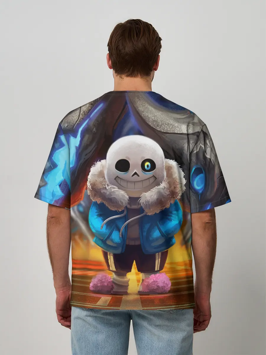 Мужская футболка оверсайз / UNDERTALE | АНДЕРТЕЙЛ