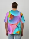 Мужская футболка оверсайз / абстракция
