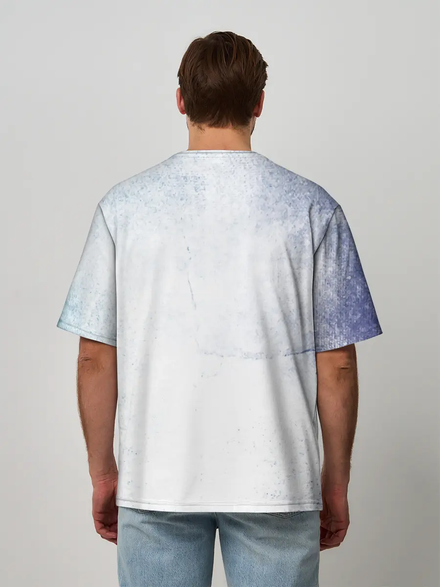 Мужская футболка оверсайз / Стена Аста Чёрный клевер