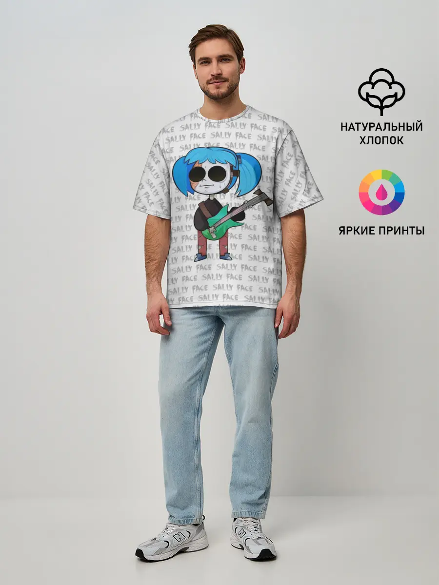 Мужская футболка оверсайз / Sally Face