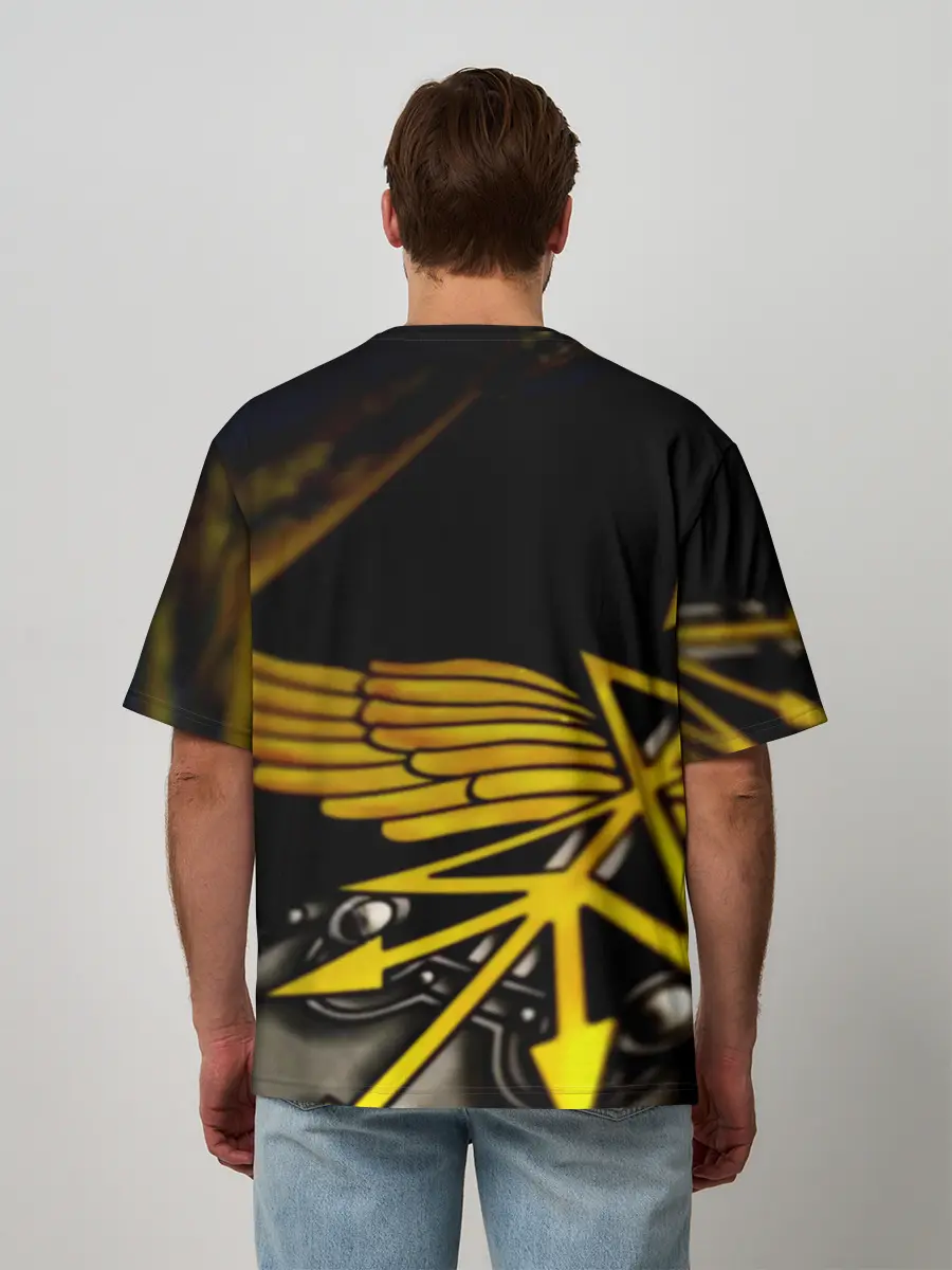 Мужская футболка оверсайз / Войска связи