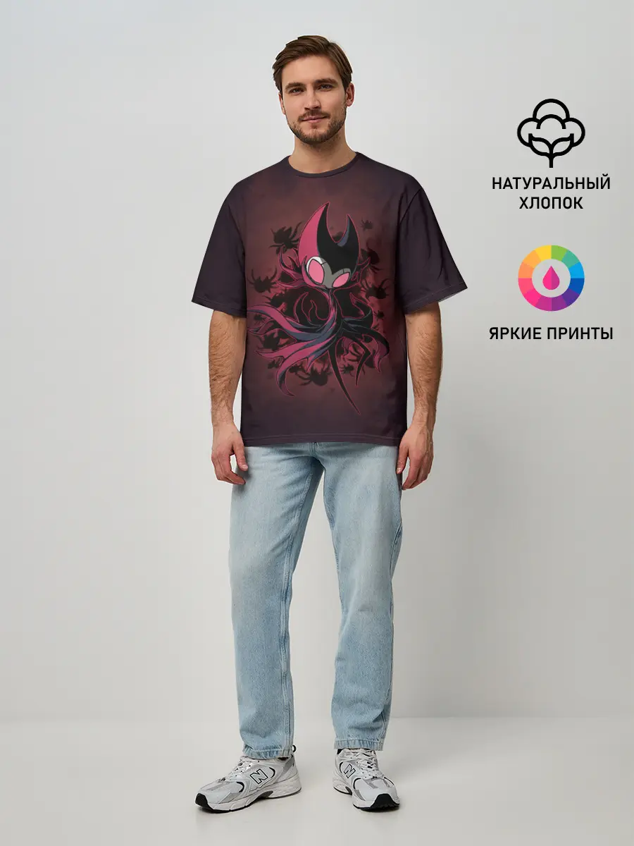 Мужская футболка оверсайз / Hollow Knight