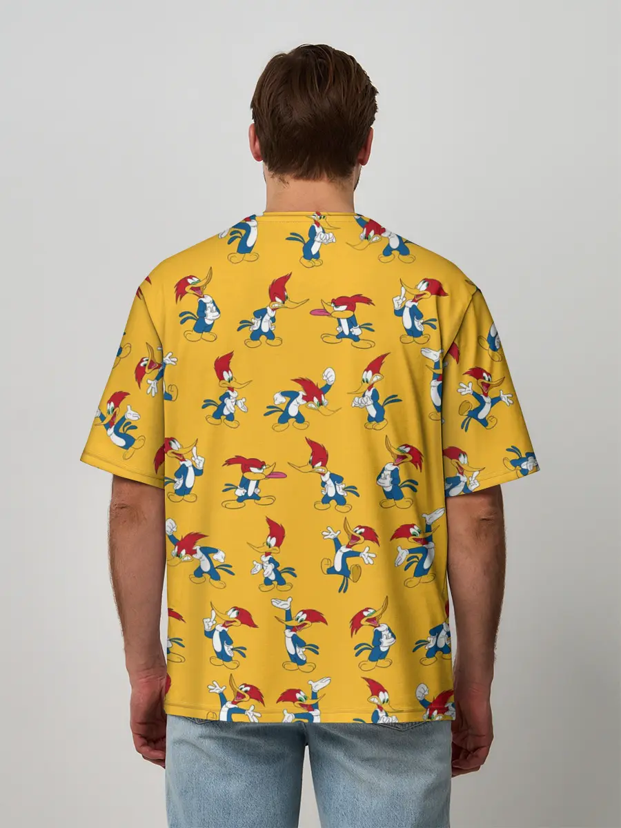 Мужская футболка оверсайз / Такой разный Дятел Вуди