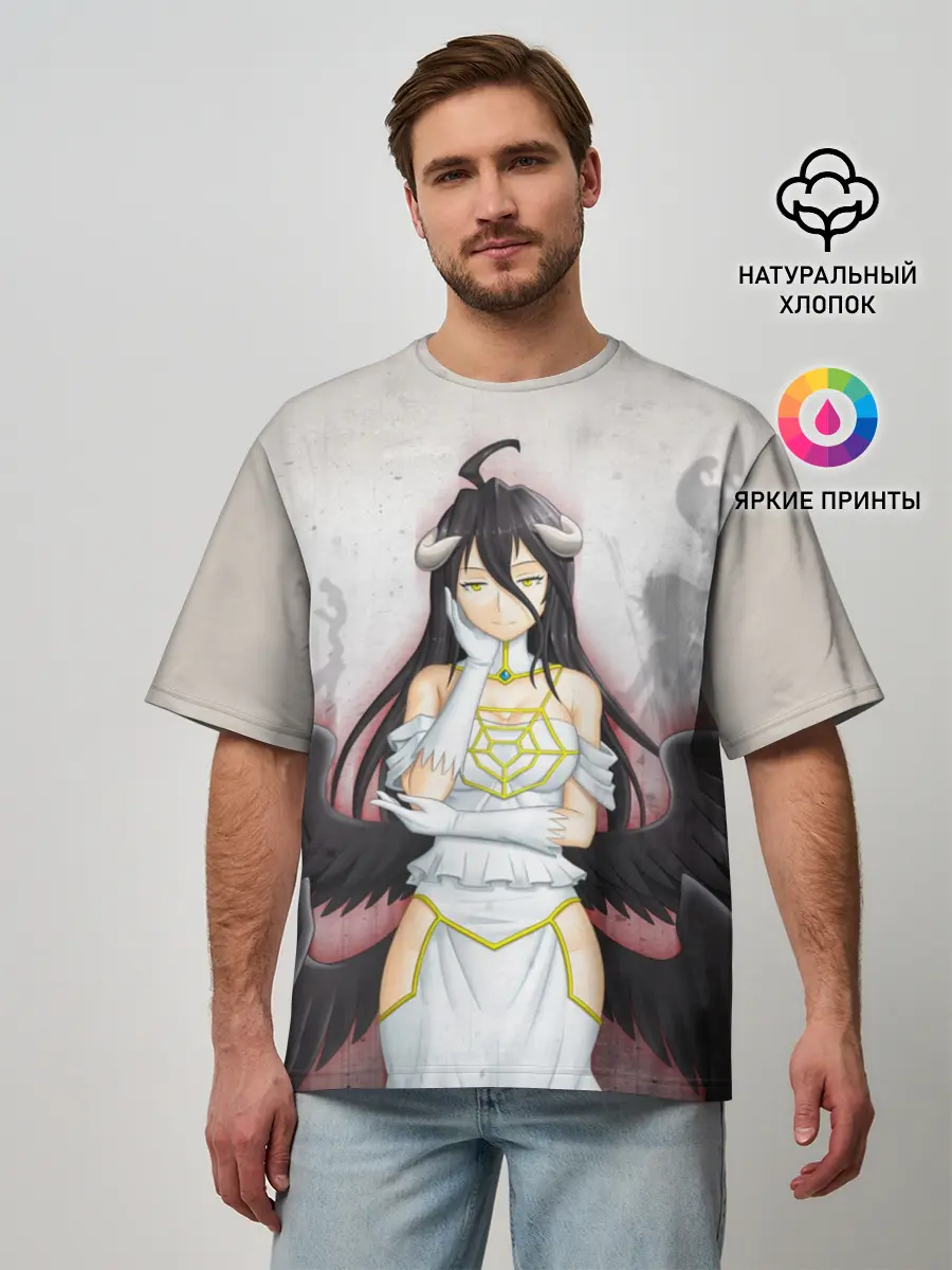 Мужская футболка оверсайз / Оверлорд Ангел