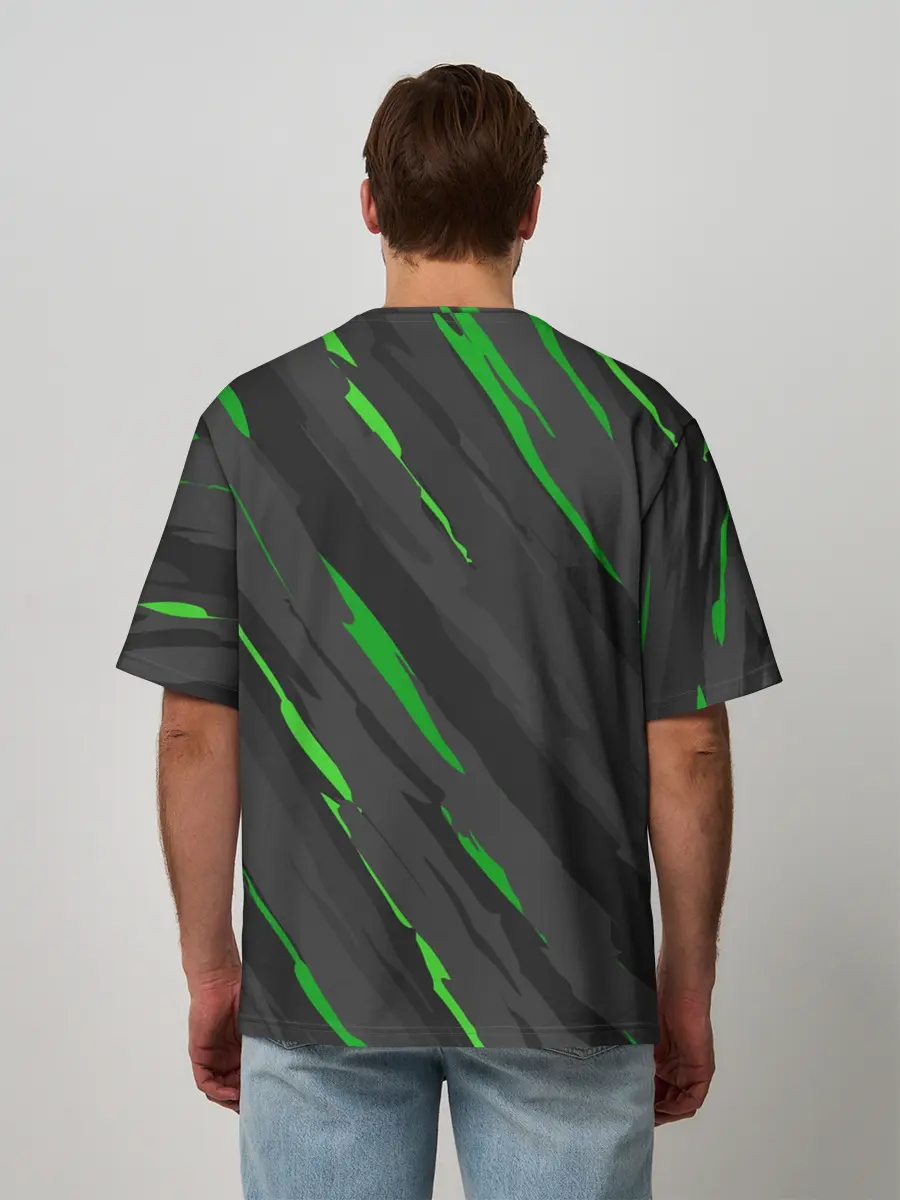 Мужская футболка оверсайз / KAWASAKI / КАВАСАКИ / SPORT