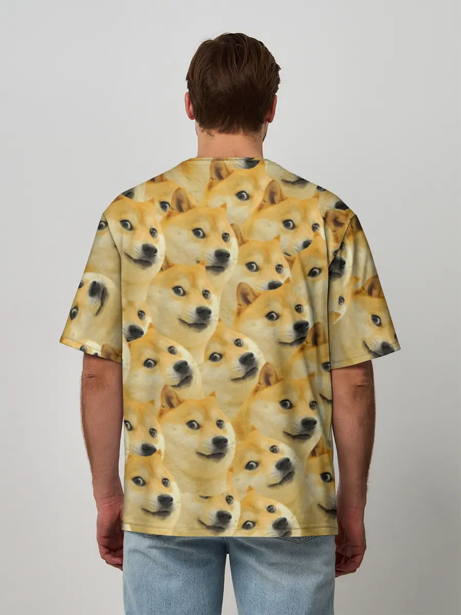 Мужская футболка оверсайз / Doge