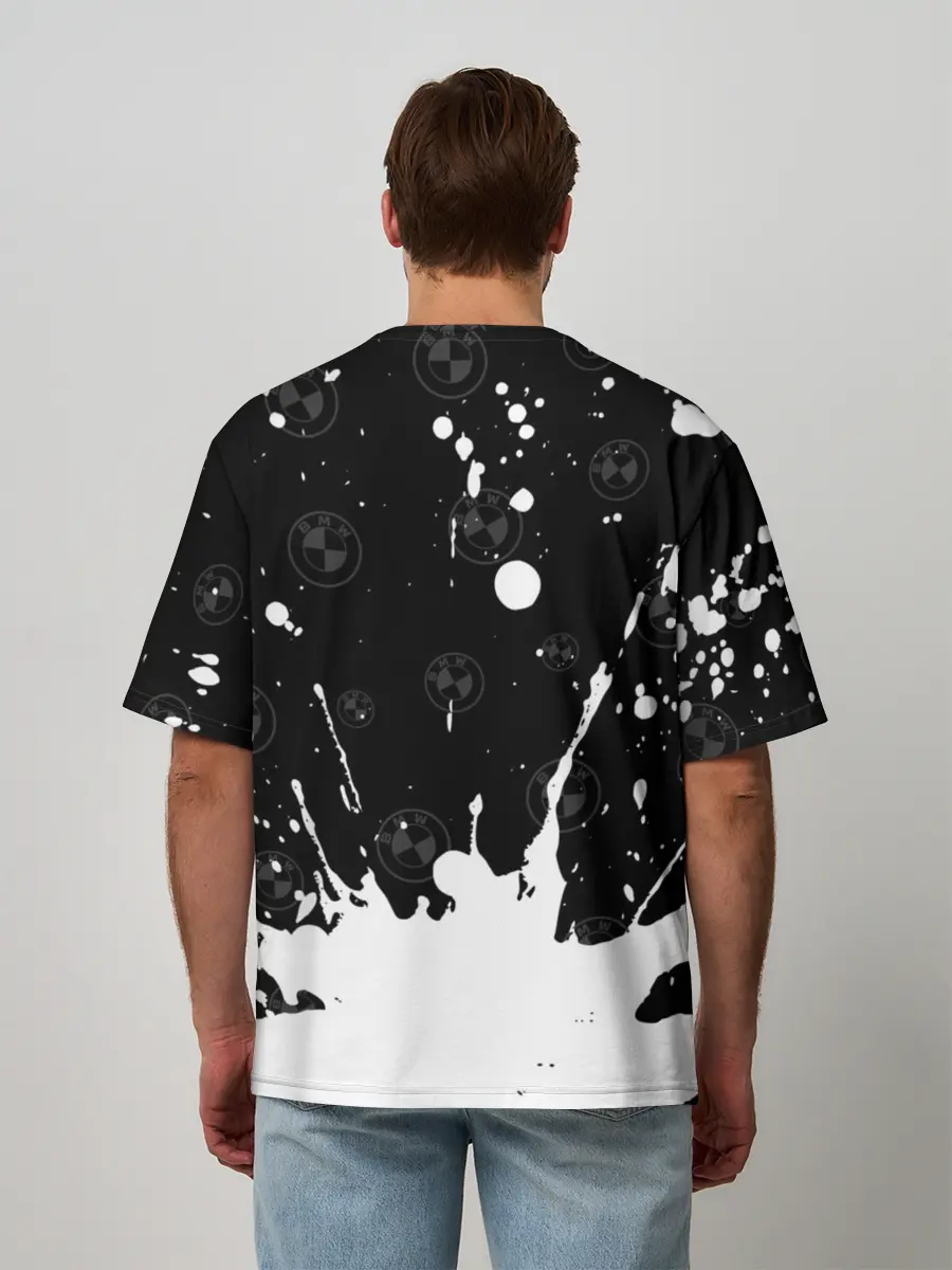 Мужская футболка оверсайз / BMW / БМВ