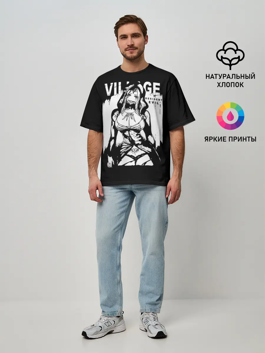 Мужская футболка оверсайз / Resident Evil
