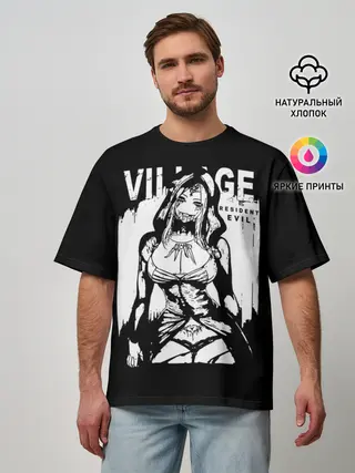 Мужская футболка оверсайз / Resident Evil