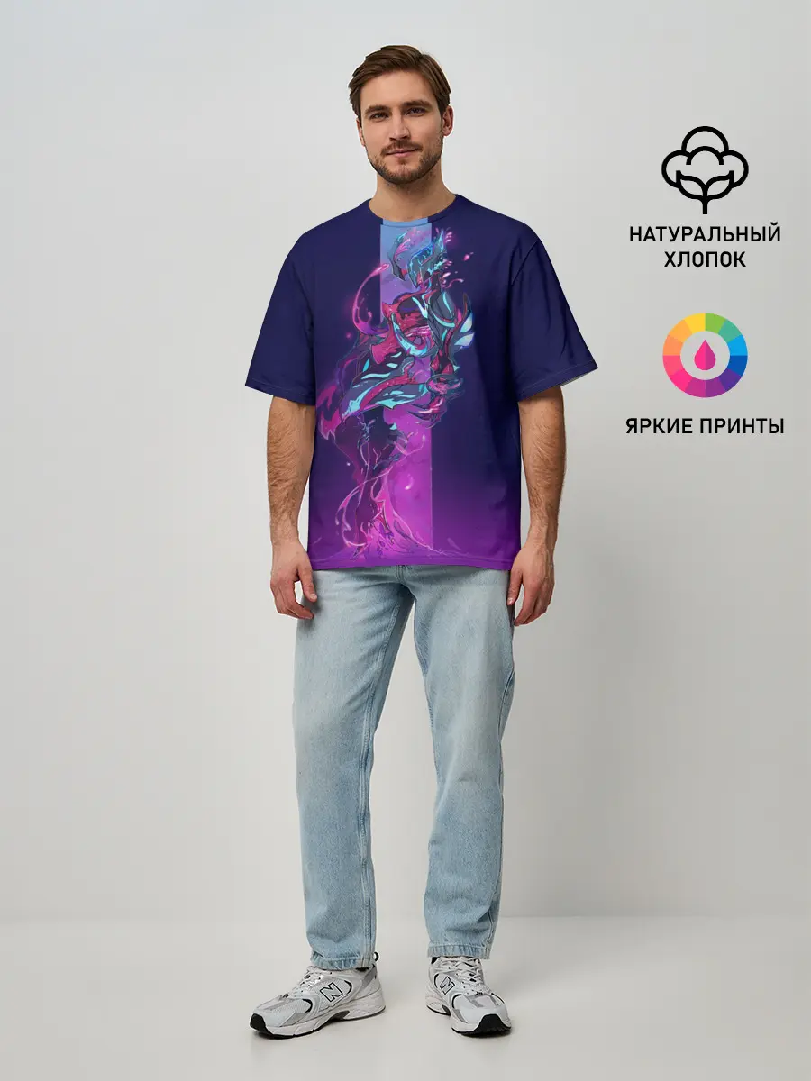 Мужская футболка оверсайз / warframe