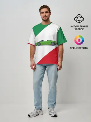 Мужская футболка оверсайз / Lamborghini