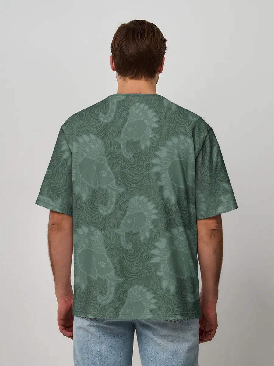 Мужская футболка оверсайз / Ганеша